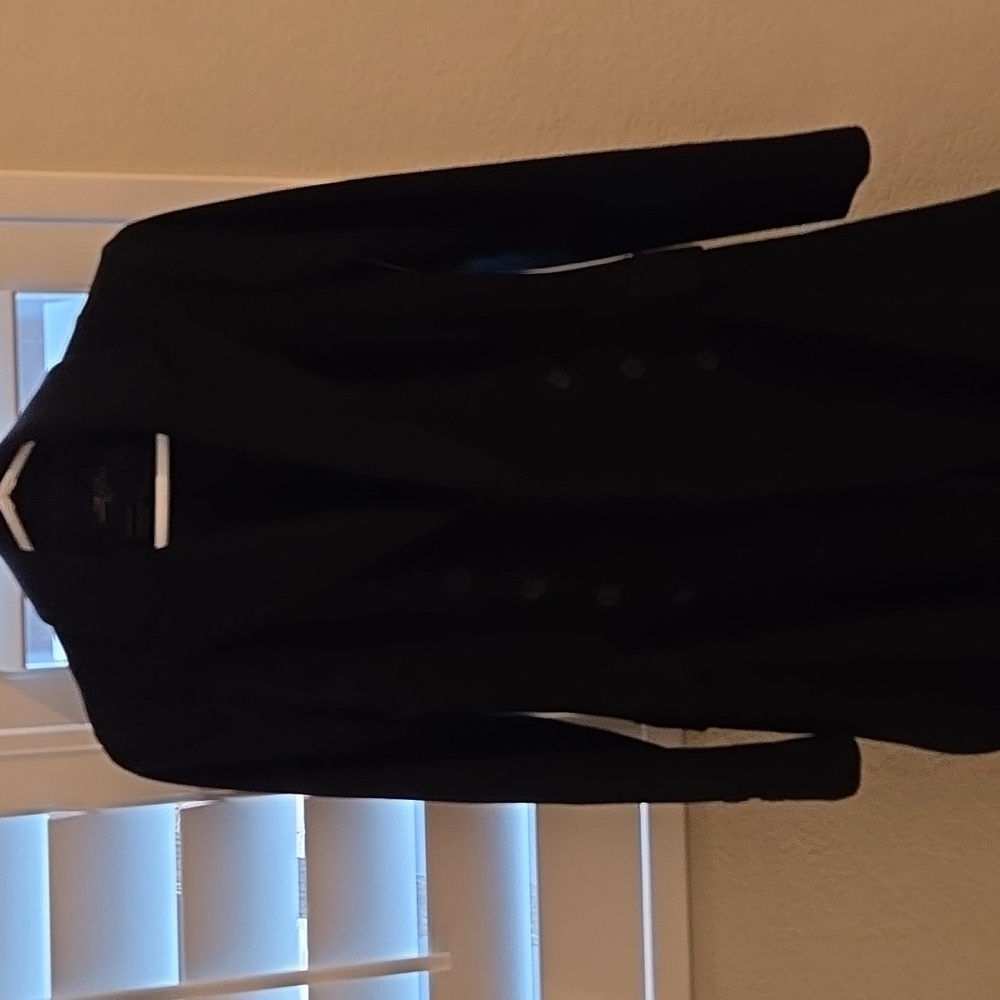 All Saints black wool military coat size 8 Amazing condition